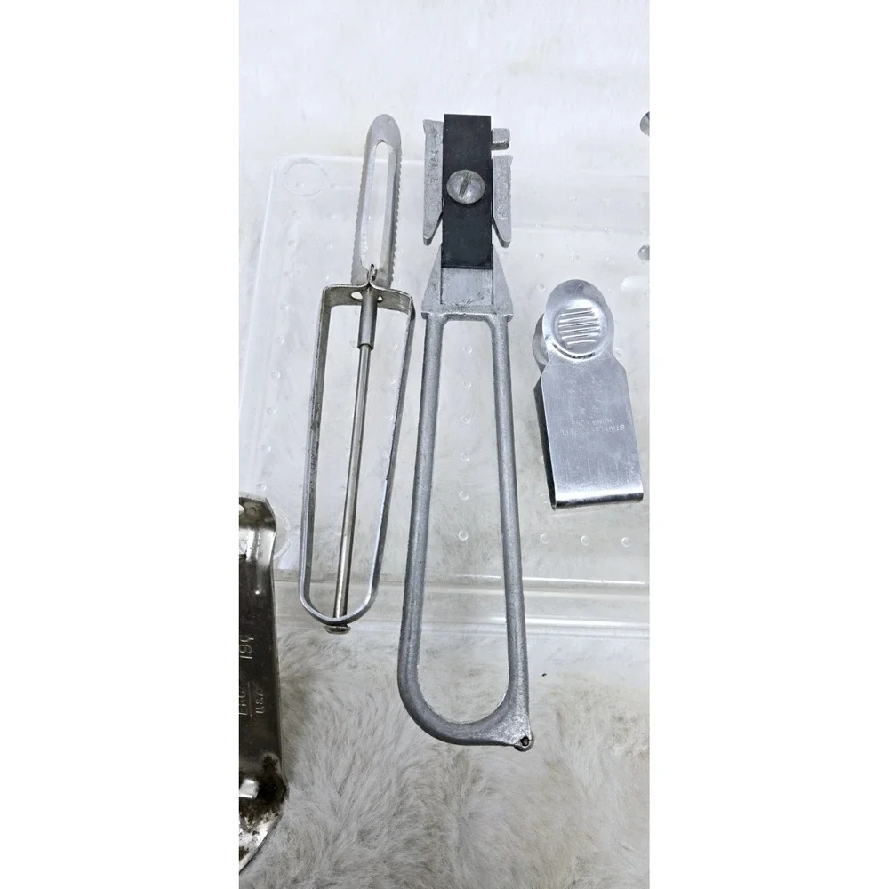 Lot of 8 KITCHEN TOOLS ~ UTENSILS ~ GADGETS Vintage Sharpener Opener Pickle Fork